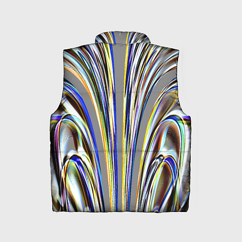 Детский жилет Струйчатый перламутровый узор / 3D-Красный – фото 2