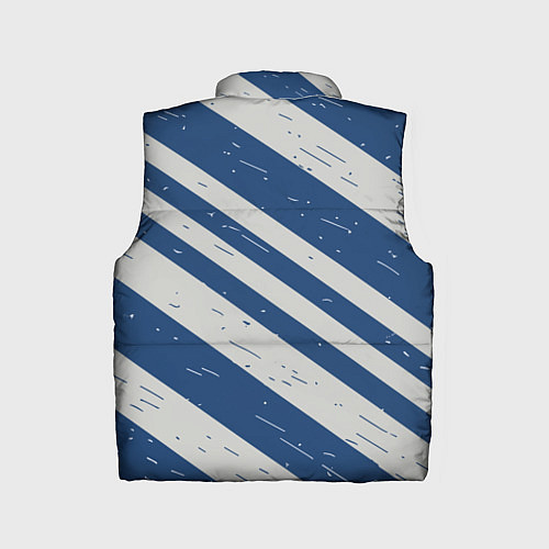 Детский жилет Сине-белый шик / 3D-Светло-серый – фото 2