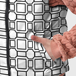 Детский жилет Чёрно белая сетка, цвет: 3D-красный — фото 2