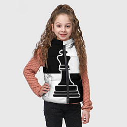 Детский жилет Шахматы - ферзь, цвет: 3D-черный — фото 2