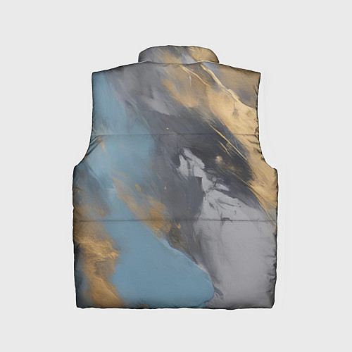 Детский жилет Мазки краски - нейросеть / 3D-Светло-серый – фото 2