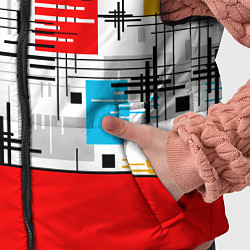 Детский жилет Узор красного горчичного цвета, цвет: 3D-черный — фото 2