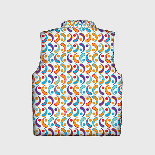 Детский жилет Паттерн из симметричных фигур / 3D-Светло-серый – фото 2