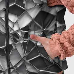 Детский жилет Чёрно-белая сетка, цвет: 3D-красный — фото 2