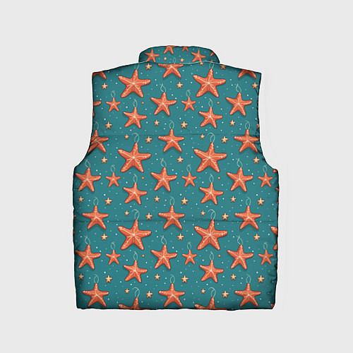Детский жилет Морские звезды тоже хотят на ёлку / 3D-Черный – фото 2