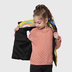 Детский жилет Хиппи арт, цвет: 3D-черный — фото 2