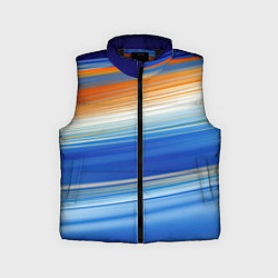 Детский жилет Оранжевые и синий градиент