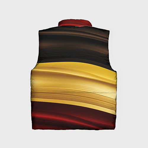 Детский жилет Черный красный желтый цвет абстракции / 3D-Светло-серый – фото 2