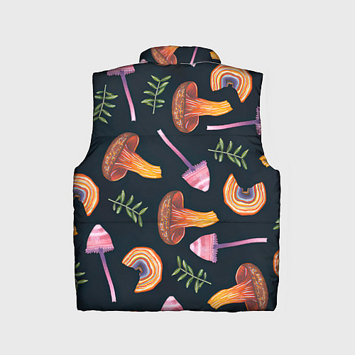 Детский жилет Goblincore - болотные грибы / 3D-Красный – фото 2