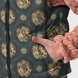 Детский жилет Дракон - паттерн, цвет: 3D-светло-серый — фото 2