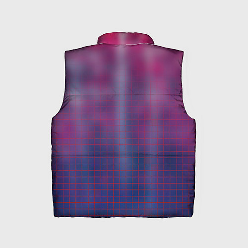 Детский жилет Клетчатый паттерн / 3D-Черный – фото 2