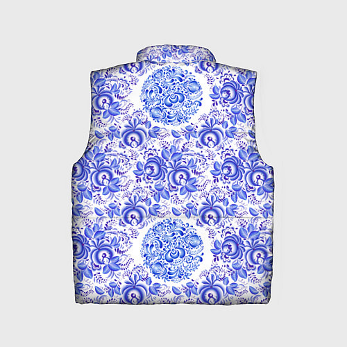 Детский жилет Новогодняя гжель роспись / 3D-Черный – фото 2