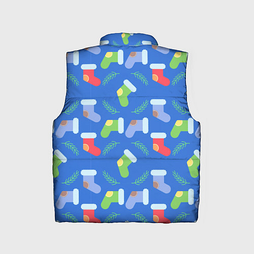 Детский жилет Рождественские валенки / 3D-Черный – фото 2