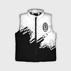 Детский жилет Juventus black sport texture, цвет: 3D-черный