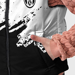 Детский жилет Juventus black sport texture, цвет: 3D-красный — фото 2