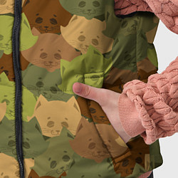 Детский жилет Котики - камуфляж, цвет: 3D-светло-серый — фото 2