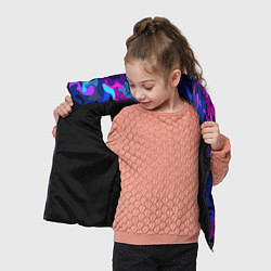 Детский жилет Яркие разноцветные пятна в виде камуфляжа, цвет: 3D-черный — фото 2