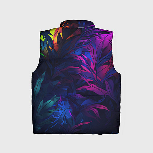 Детский жилет Абстрактный камуфляж в кислотных абстрактных пятна / 3D-Черный – фото 2