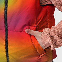 Детский жилет Цвета радуги радужный фон, цвет: 3D-светло-серый — фото 2