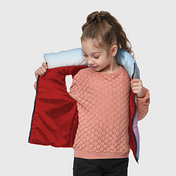 Детский жилет Легкий голографический градиент, цвет: 3D-красный — фото 2