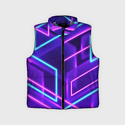 Детский жилет Neon Geometric, цвет: 3D-светло-серый