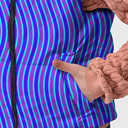 Детский жилет Неоновые волнистые полосы, цвет: 3D-черный — фото 2
