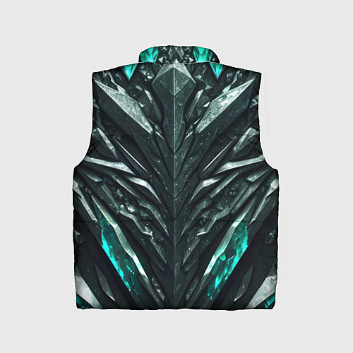 Детский жилет Зелёная малахитовая броня / 3D-Красный – фото 2