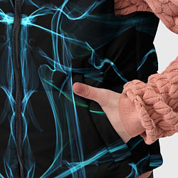 Детский жилет Мягкие абстрактные симметричные линии, цвет: 3D-черный — фото 2