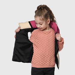 Детский жилет Power бежево-розовый, цвет: 3D-черный — фото 2