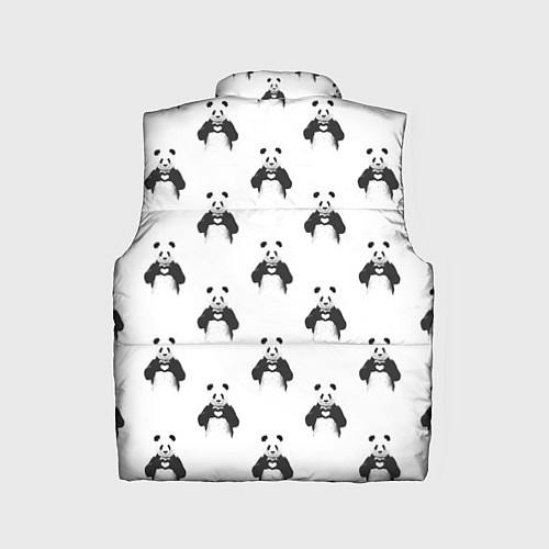 Детский жилет Panda love - pattern / 3D-Красный – фото 2