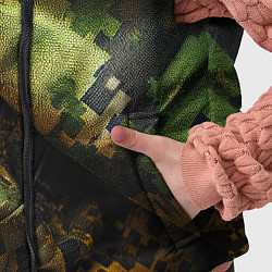 Детский жилет Реалистичный камуфляж на ткани, цвет: 3D-черный — фото 2