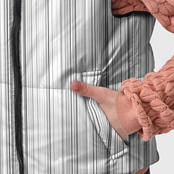 Детский жилет Полосатая рябь белый, цвет: 3D-черный — фото 2