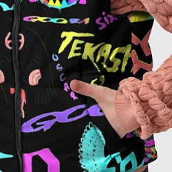 Детский жилет 6ix9ine logo rap bend, цвет: 3D-черный — фото 2