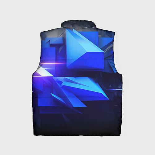 Детский жилет Black blue background abstract / 3D-Красный – фото 2