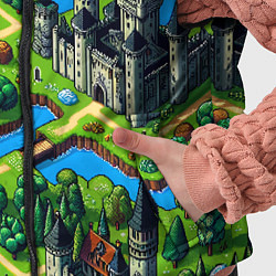 Детский жилет Heroes of Might and Magic - pixel map, цвет: 3D-черный — фото 2