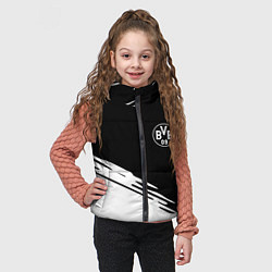 Детский жилет Borussia текстура краски, цвет: 3D-светло-серый — фото 2