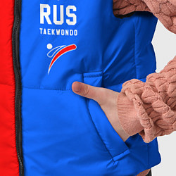 Детский жилет Тхэквондо синий и красный, цвет: 3D-черный — фото 2