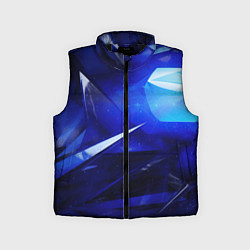 Детский жилет Black and blue abstract background sport style
