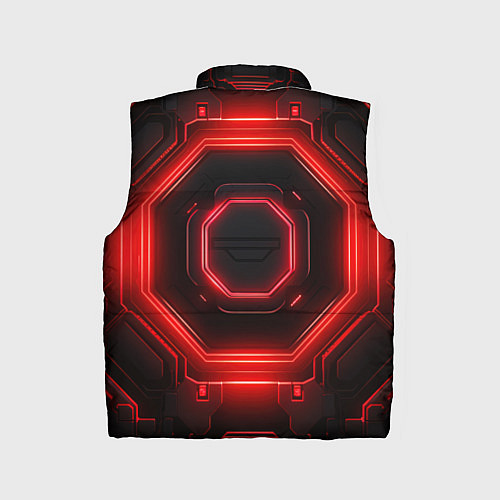 Детский жилет Nvidia style black and red neon / 3D-Красный – фото 2