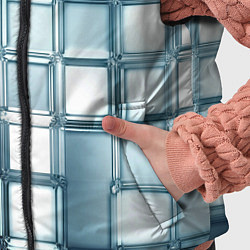 Детский жилет Зеркальная мозаика голубое стекло, цвет: 3D-светло-серый — фото 2