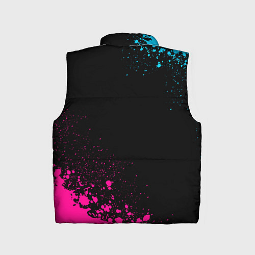 Детский жилет Club Brugge - neon gradient вертикально / 3D-Черный – фото 2