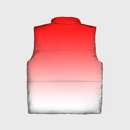 Детский жилет Красно белый градиент / 3D-Красный – фото 2