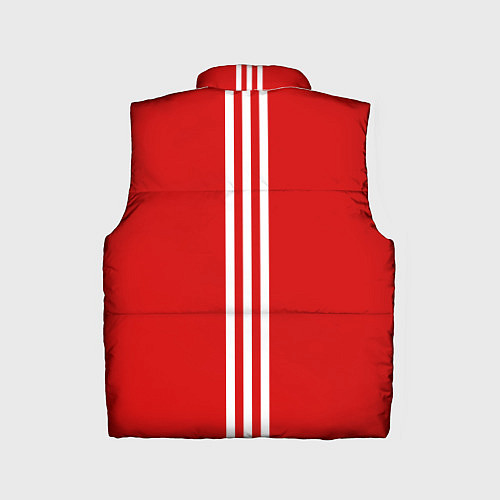 Детский жилет СССР гост три полоски на красном фоне / 3D-Черный – фото 2