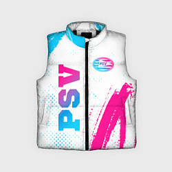 Детский жилет PSV neon gradient style вертикально, цвет: 3D-черный