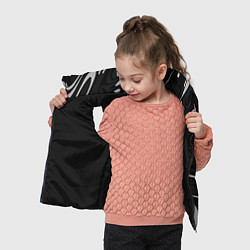 Детский жилет Мерседес АМГ - белые волны, цвет: 3D-черный — фото 2