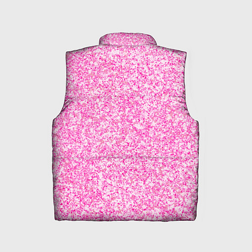 Детский жилет Светло-розовый текстура напыление / 3D-Черный – фото 2