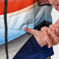 Детский жилет Абстрактный минимализм плавные волнистые линии, цвет: 3D-черный — фото 2