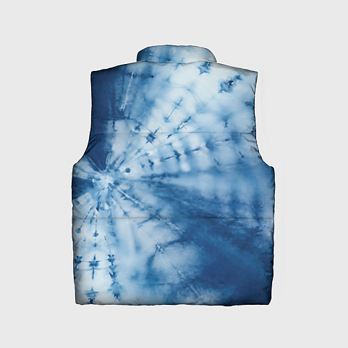 Детский жилет Синяя абстракция паутина / 3D-Светло-серый – фото 2