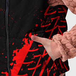 Детский жилет Audi red sport tires, цвет: 3D-черный — фото 2