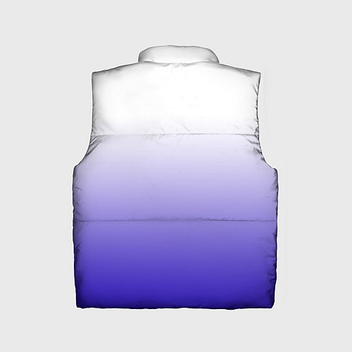 Детский жилет Градиент белый ультрамарин / 3D-Светло-серый – фото 2